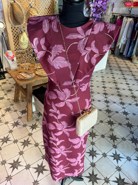 VESTIDO FLOR HOMBRERAS