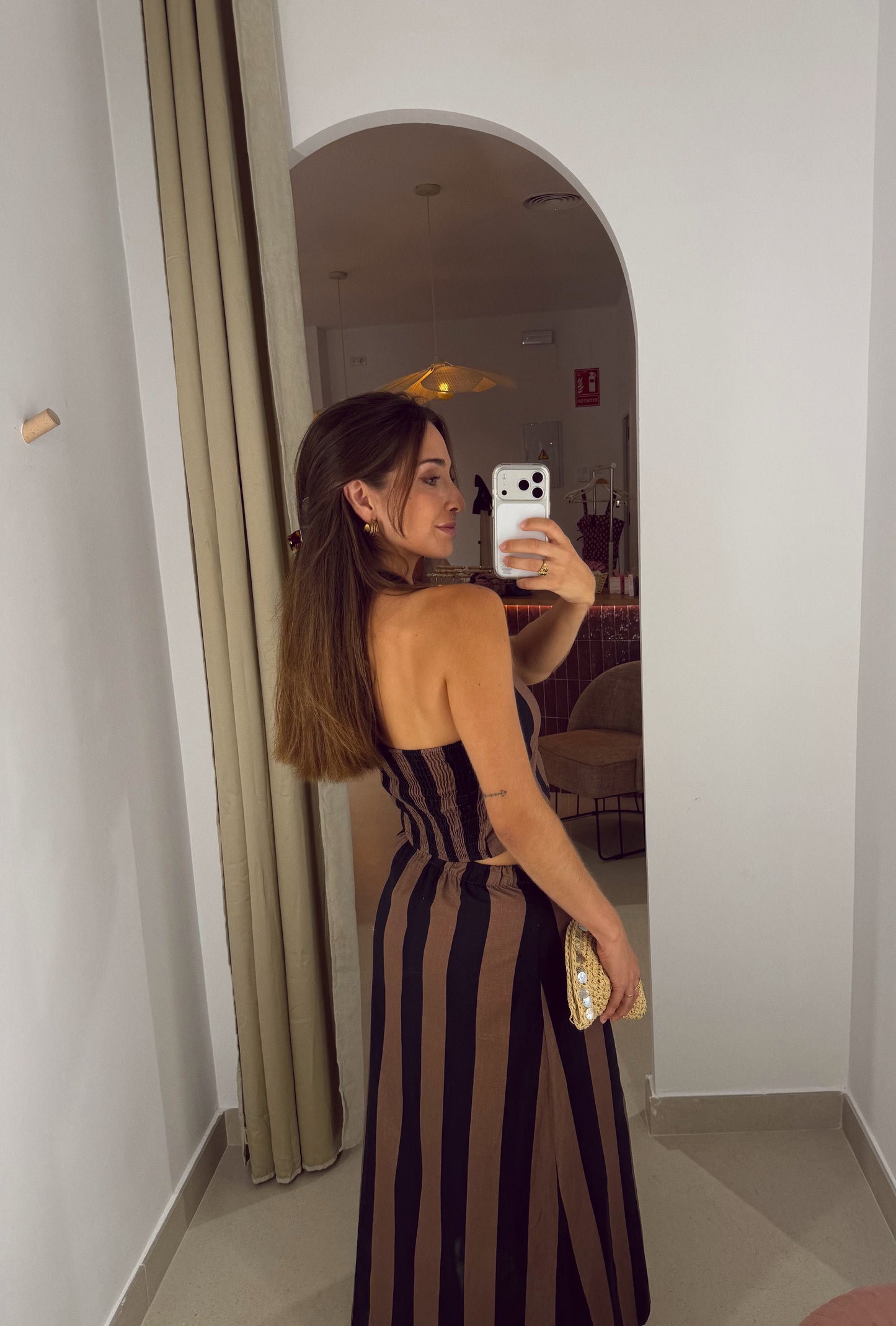 CONJUNTO VERA MARRÓN/NEGRO