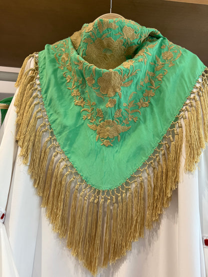 MANTONCILLO BICOLOR MENTA/ORO