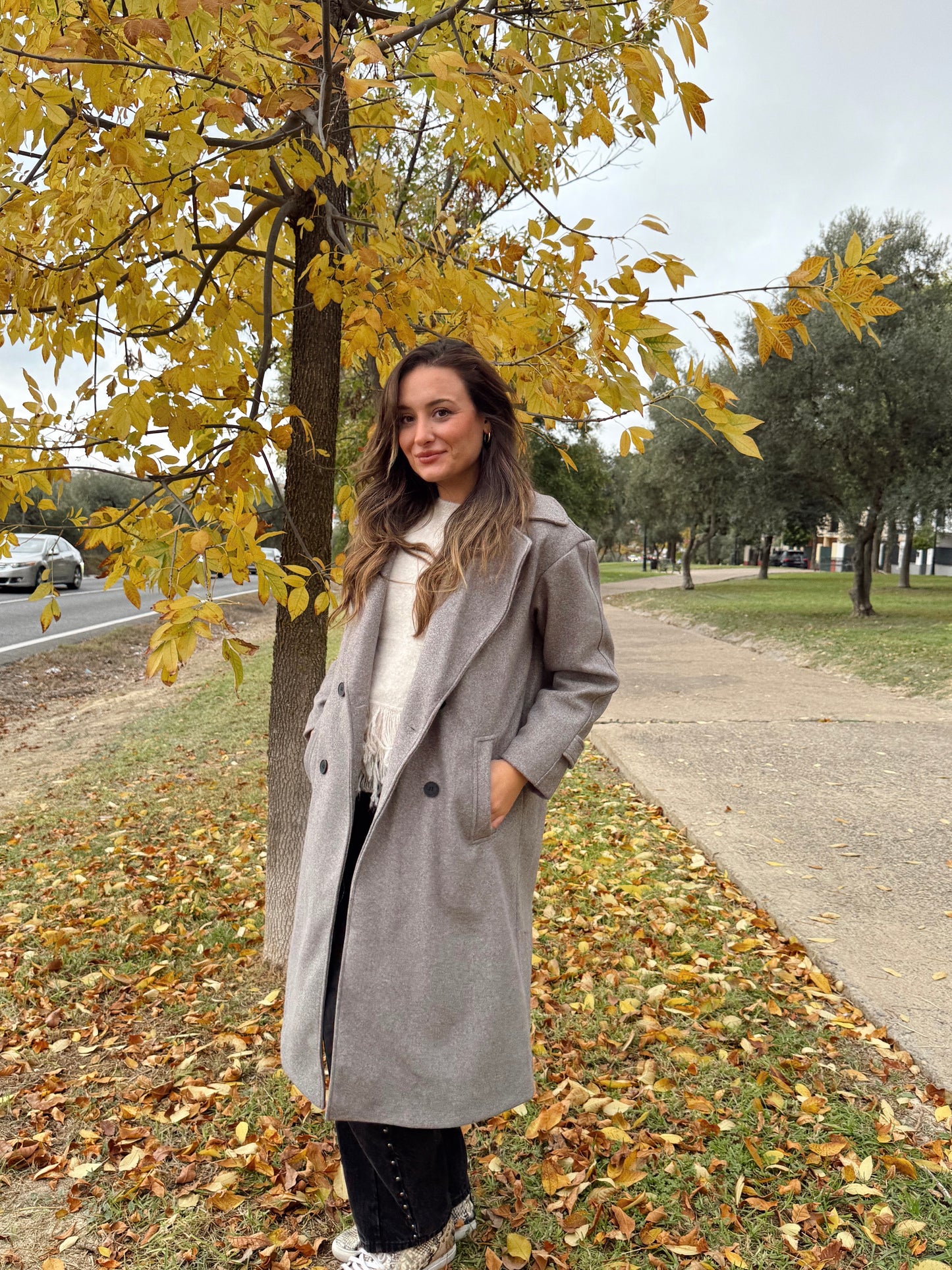 ABRIGO PAÑO TOPO LEONORA