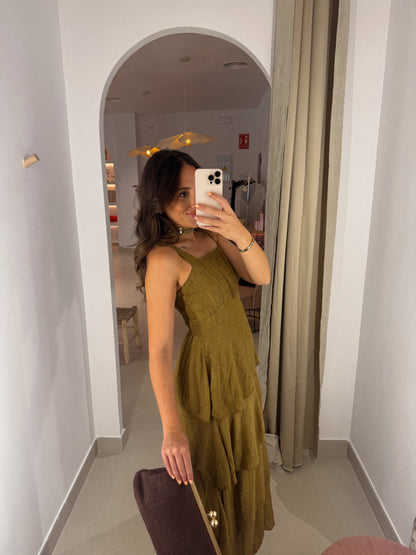 VESTIDO SAONA VERDE OLIVA