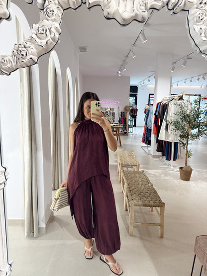 CONJUNTO LAYA BERENJENA