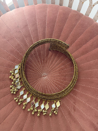 CHOCKER BOLITAS BRONCE ESPEJO