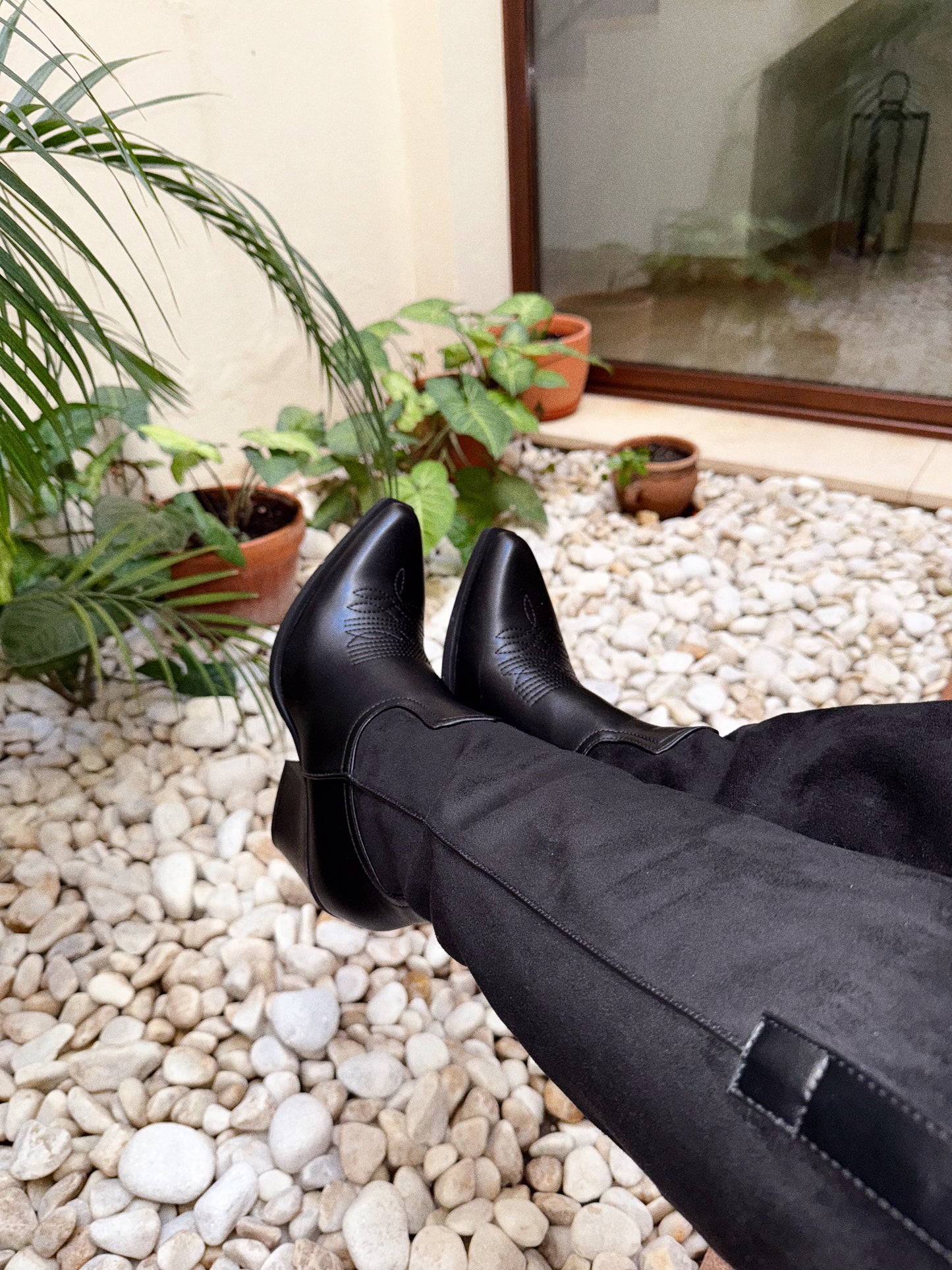 COWBOY NEGRA DOBLE TEJIDO