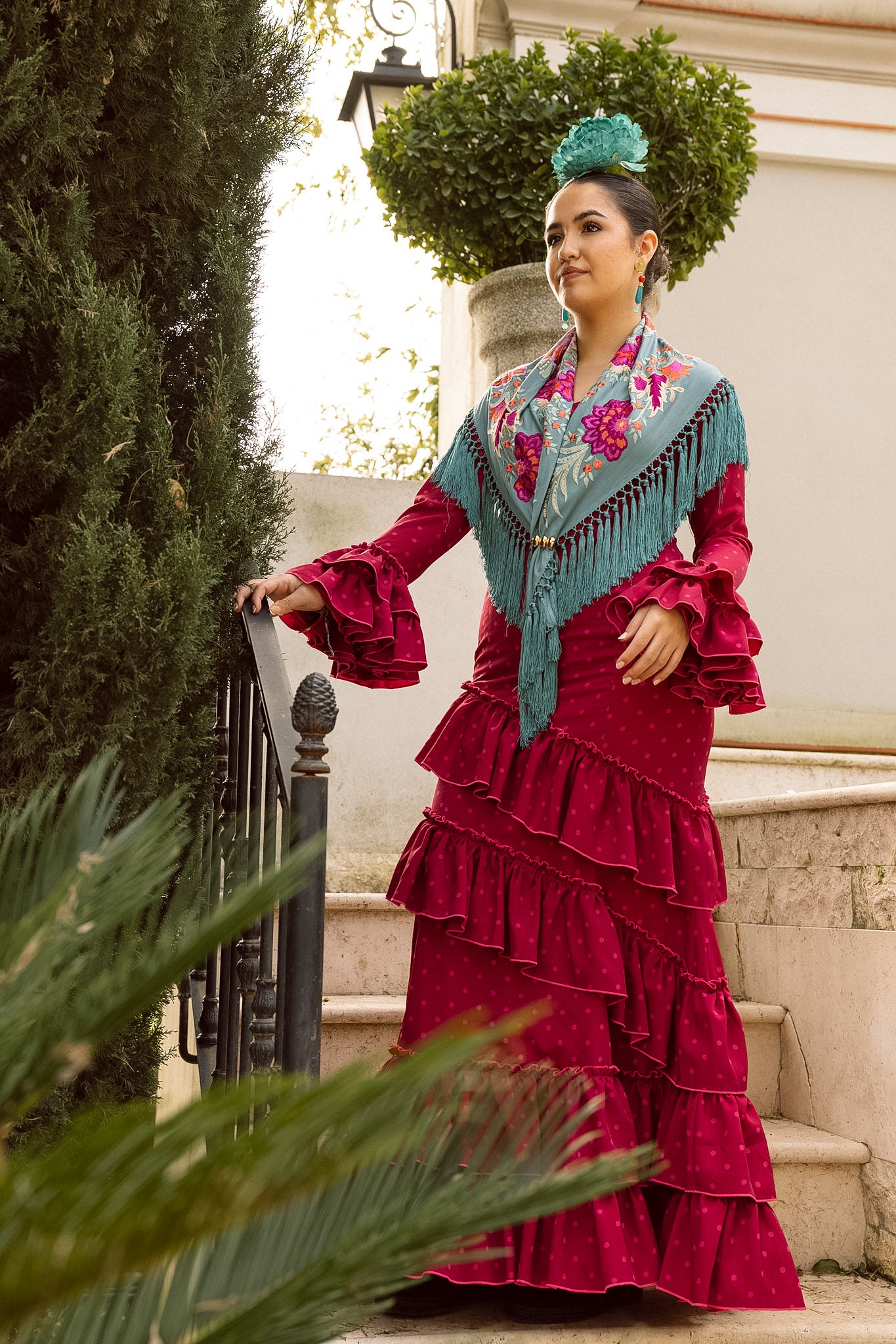 VESTIDO CARMEN TONOS FRESA