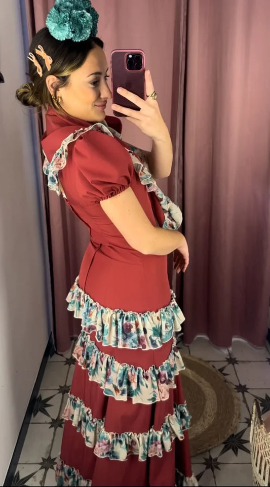 BATA TIANA BURDEOS FLOR