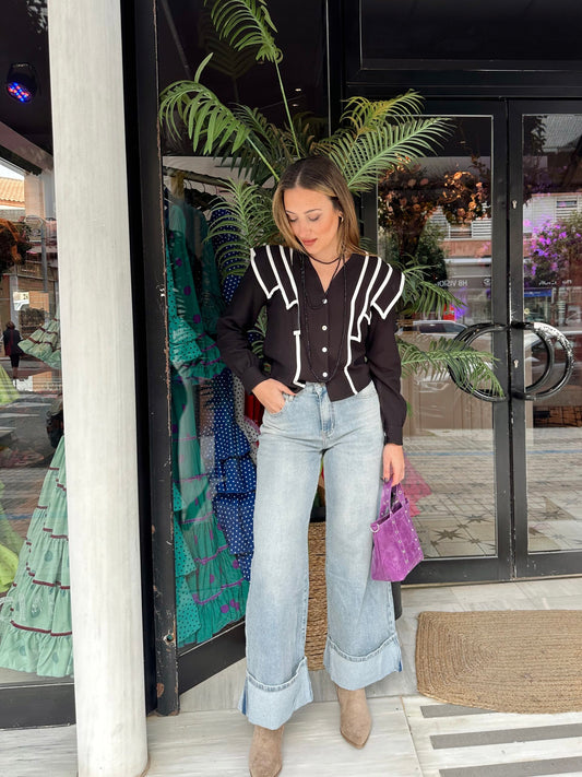 JEANS VUELTA DESGASTADO