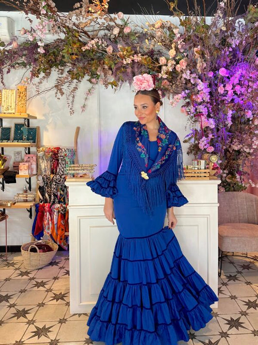 VESTIDO FLAMENCA CATALINA AZUL