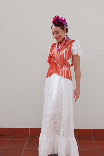BATA ROCIO PERFORADA BLANCA