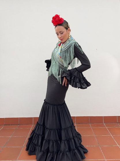 VESTIDO FLAMENCA CAYETANA NEGRO