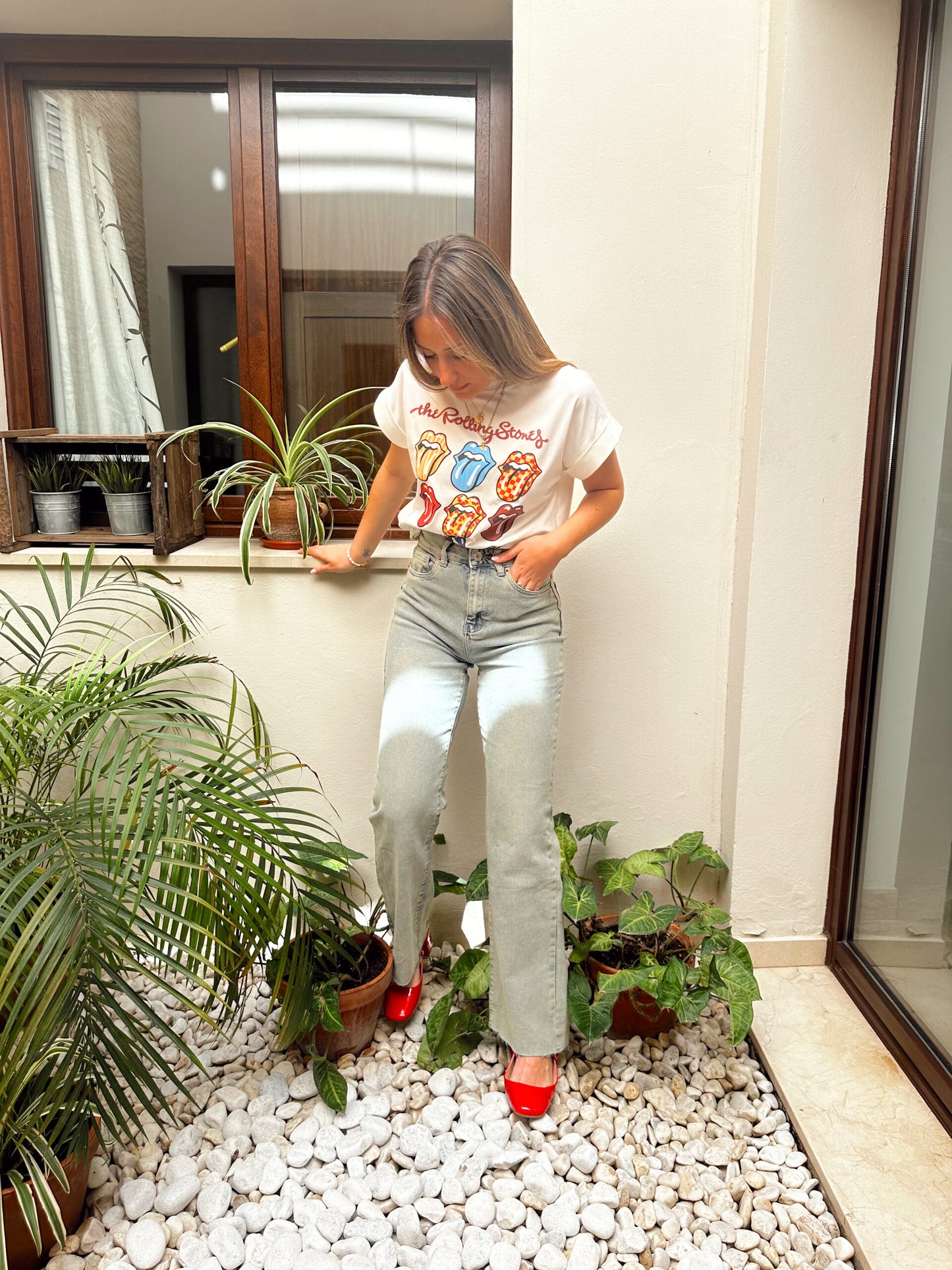 JEANS RECTOS EFECTO VINTAGE