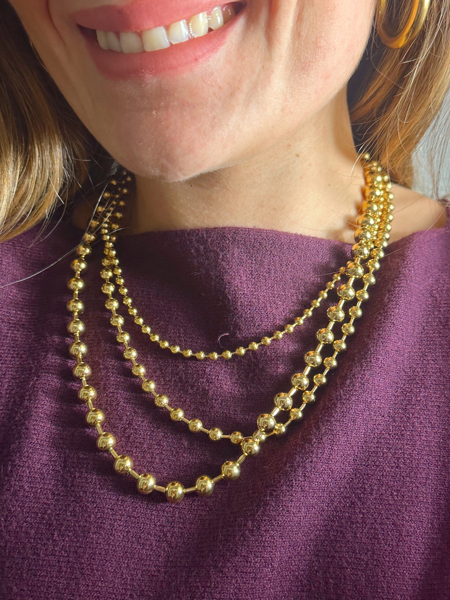 COLLAR TRIPLE BORLONES