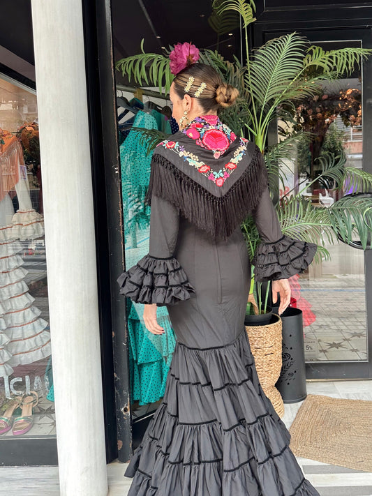 VESTIDO FLAMENCA CATALINA NEGRO