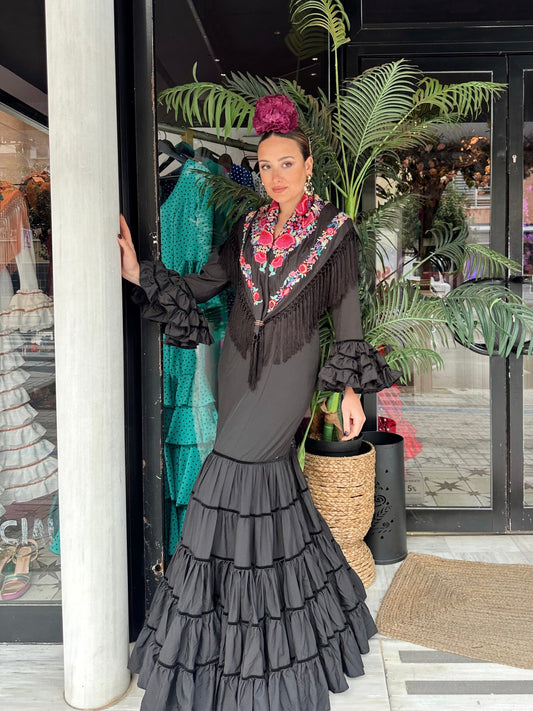 VESTIDO FLAMENCA CATALINA NEGRO