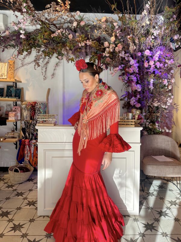 VESTIDO FLAMENCA CATALINA ROJO