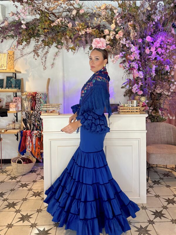 VESTIDO FLAMENCA CATALINA AZUL