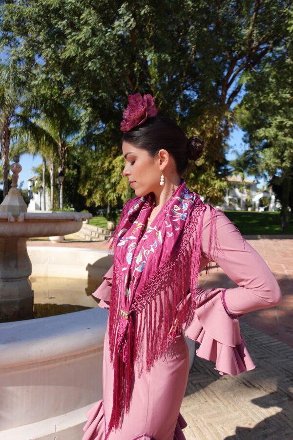 VESTIDO FLAMENCA JIMENA MAQUILLAJE con lazo - Imagen 3