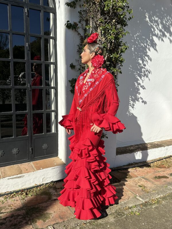 VESTIDO FLAMENCA JIMENA ROJO - Imagen 2