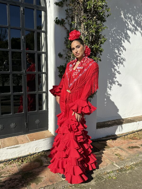 VESTIDO FLAMENCA JIMENA ROJO