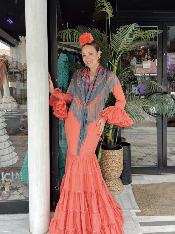 VESTIDO FLAMENCA CATALINA CORAL